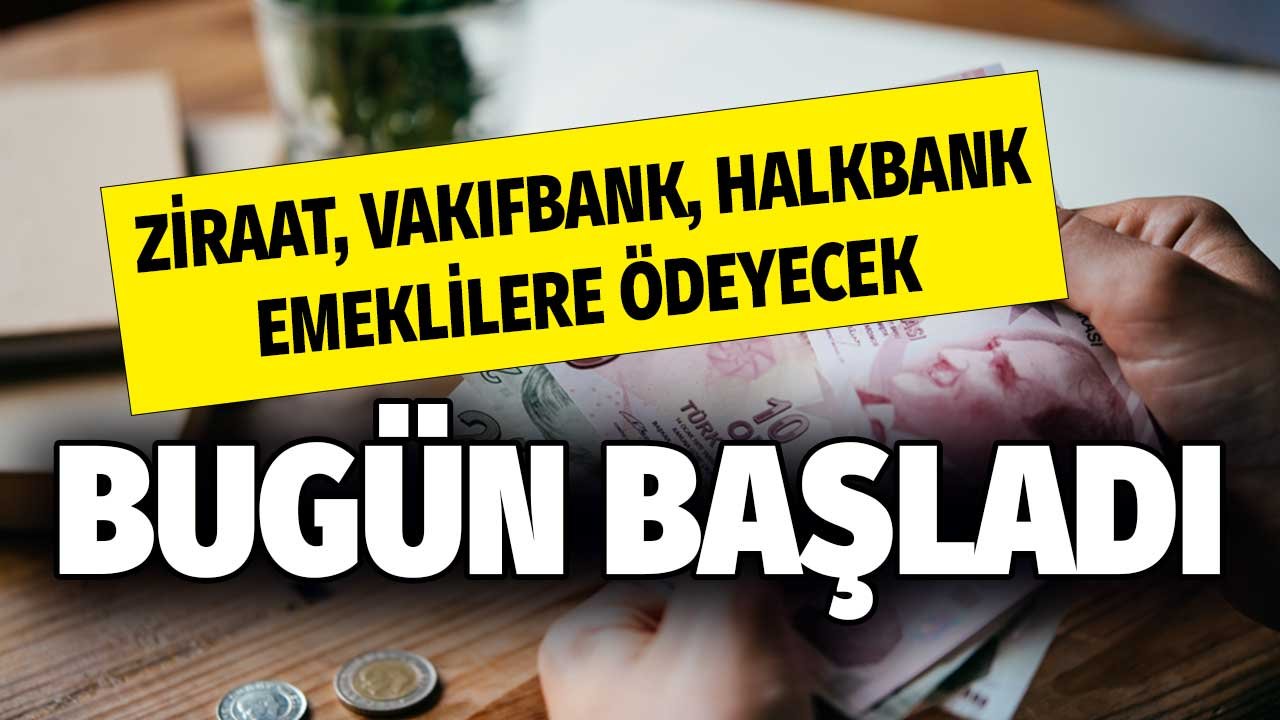 Halkbank, Vakıfbank, Ziraat Bankası Emeklilere Ödeyecek
